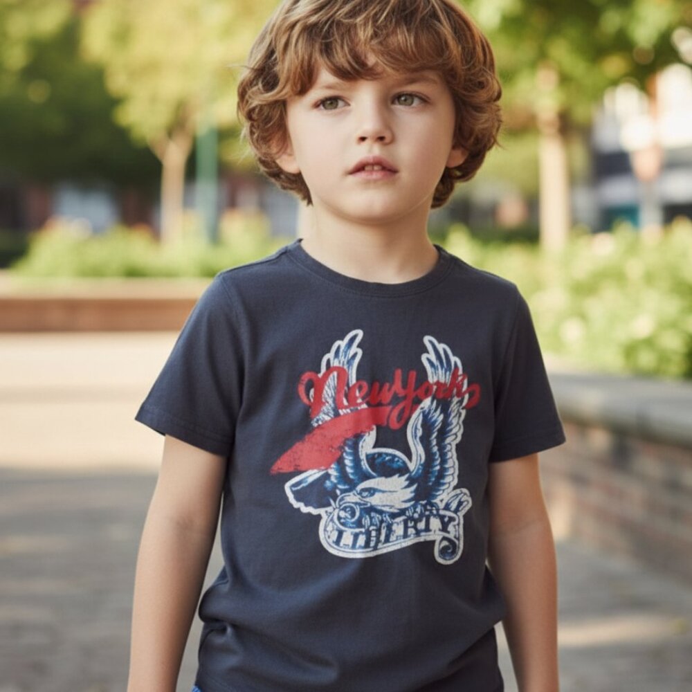 PUMPKIN PATCH VINTAGE New York Liberty Tee Boys 3T Girls NYC NY Patriotic - Picture 1 of 7
